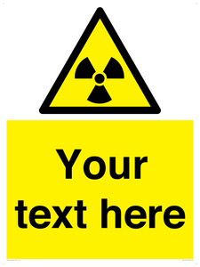 Custom Radioactive Material Sign